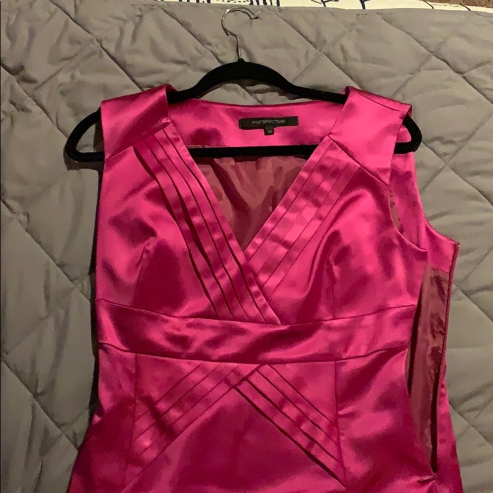 Pink Perspective Pencil dress